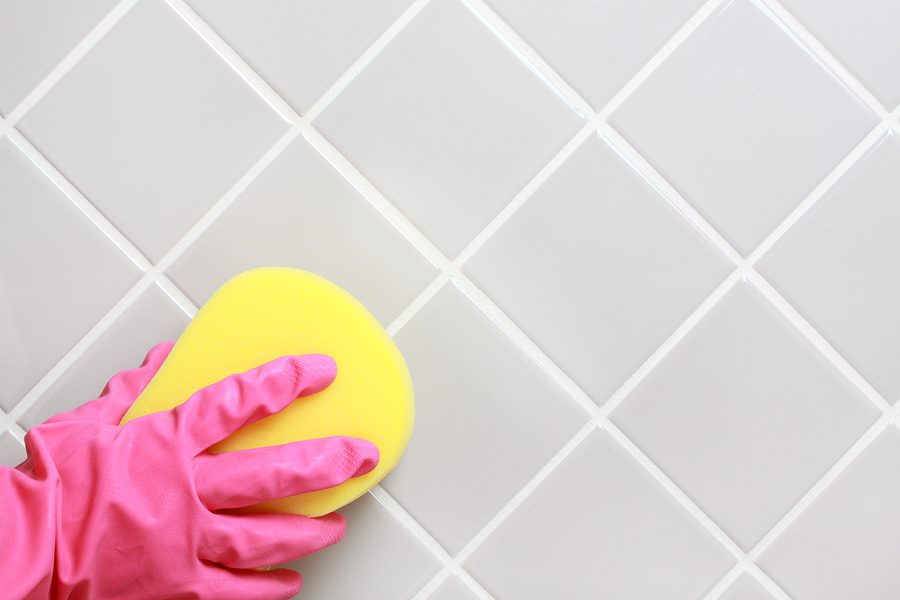 Professional tile grout cleaning