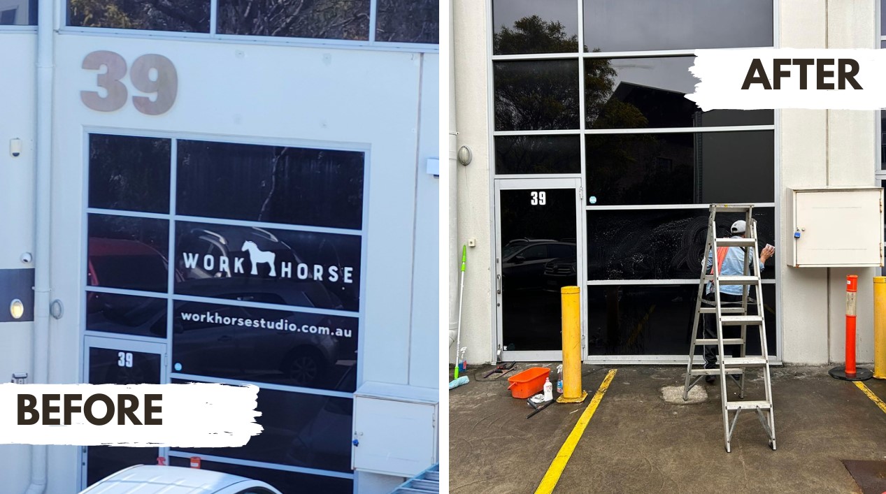 Decal and Signage Removal by Master Cleaners: Elevate Building Exteriors