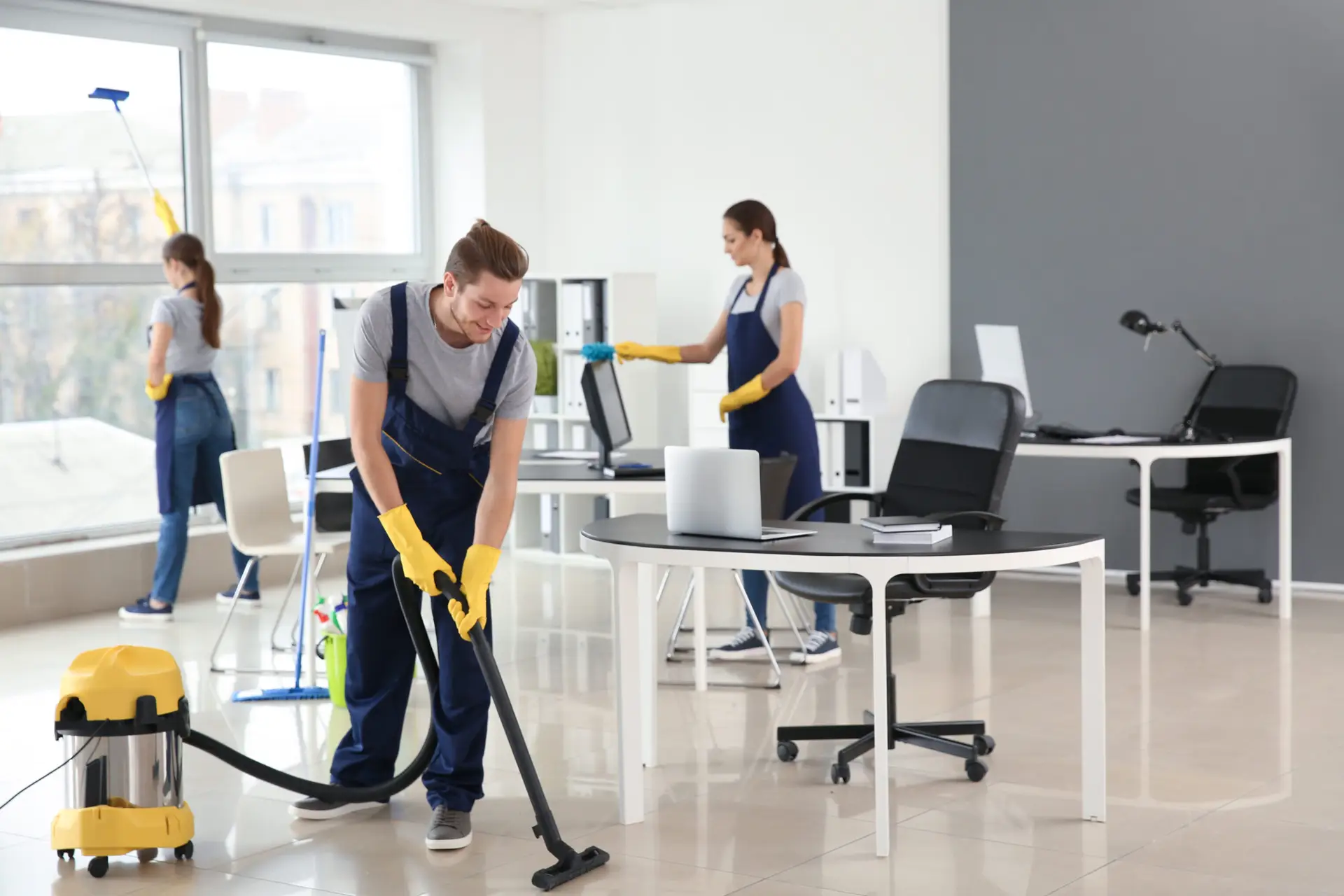Image showing team cleaning