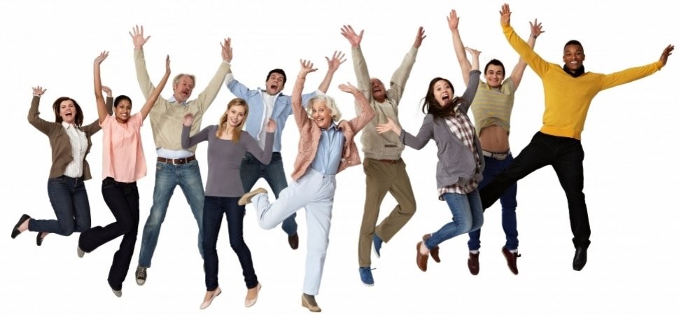 Image showing a group of happy people