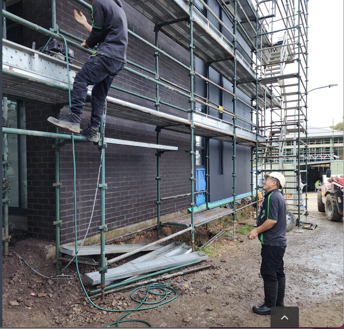 After-Builders-Cleaning Master Cleaners team on a construction site